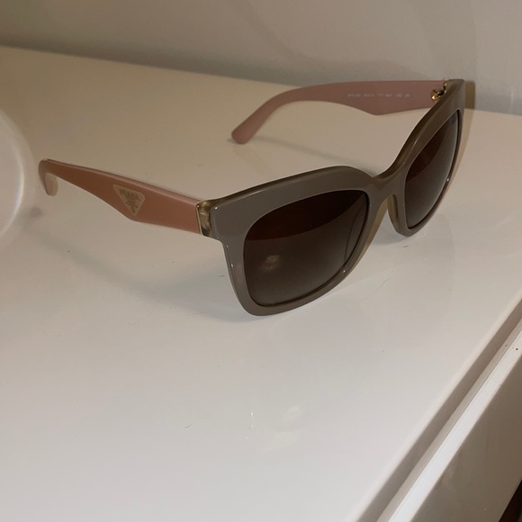 Prada Accessories - Prada Grey and Pink Sunglasses